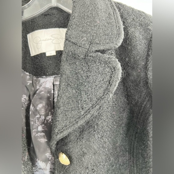 Jessica Simpson black wool blend coat size M - Picture 2 of 9